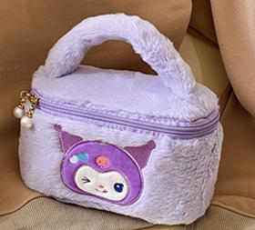 plush cosmetic bag